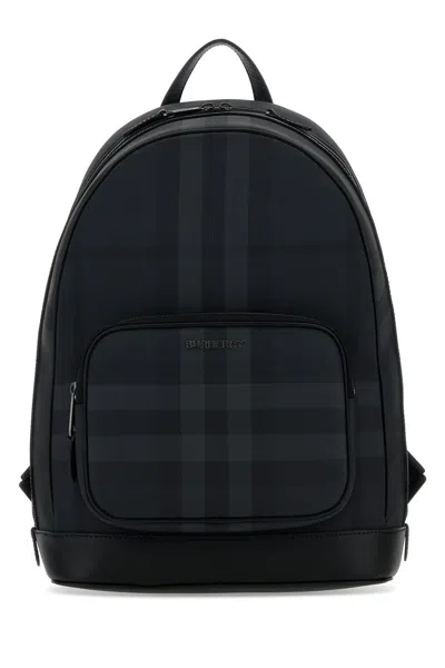 Burberry Men Printed Canvas Rocco Backpack