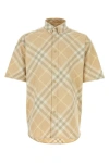 Burberry Logo Embroidery Check Shirt In Multicolor