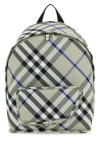 Burberry Shield Backpack Checkered Front Pocket In Multicolor