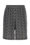Burberry Printed Silk Bermuda Shorts In Multicolor