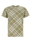 Burberry Check Stretch Cotton Blend T-shirt In Multicolor