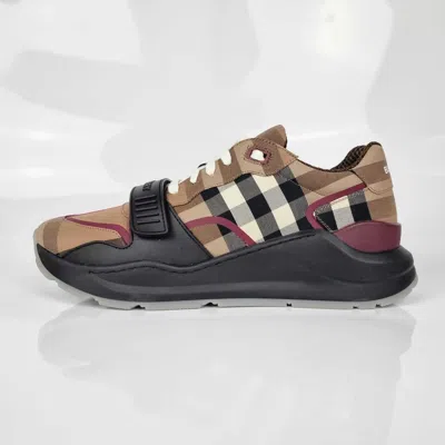 Pre-owned Burberry Ramsey Brown Sneakers