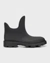 Burberry Man Ankle Boots Black Size 9 Plastic In Black