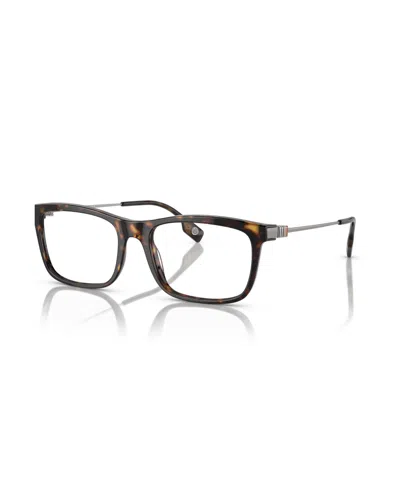 Burberry Men's Rectangle Eyeglasses, Be2384 In Brown