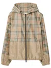 Burberry Gradient Check Hooded Lightweight Jacket In Multi