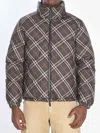 Burberry Men Reversible Check Puffer Jacket In Animal Print