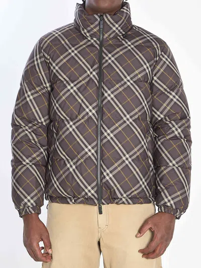 BURBERRY BURBERRY MEN REVERSIBLE CHECK PUFFER JACKET