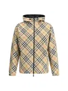 Burberry Printed Polyester Reversible Jacket In Neutral