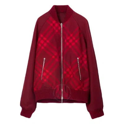 BURBERRY BURBERRY MEN'S RIPPLE REVERSIBLE CHECK-PRINT BOMBER JACKET