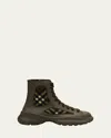 Burberry Boulder Rubber Boulder Ankle Boots In Lochheather Chk