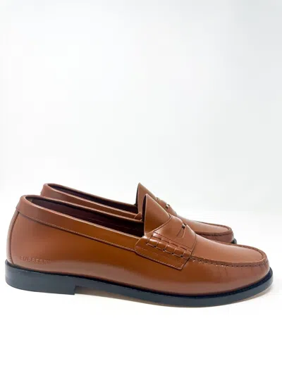Pre-owned Burberry Men's Rupert Toe Penny Loafers Oak Brown 11 Us / 44 Eu $790