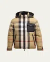 Burberry Kids Reversible Check Puffer Jacket In Archive Beige