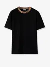 Burberry Men Ryan Cotton T-shirt In Black