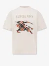 Burberry Short Sleeves T-shirt With Logo In Neutral