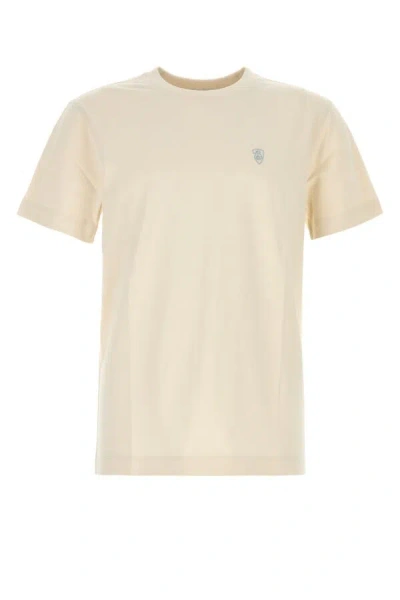 BURBERRY BURBERRY MEN SAND COTTON T-SHIRT