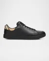 Burberry Set Leather Sneakers In Black