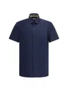 Burberry Stretch-cotton Ekd-embroidered Slim Shirt