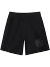 Burberry Drawstring Waistband Shorts With Side And Rear Pockets In Multicolor