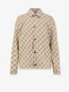 Burberry Men Slindon Jacket With Iconic Check Motif In Brown