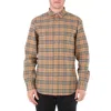 Burberry Simson Vintage Check-pattern Cotton Shirt In Beige