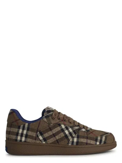BURBERRY MEN'S SNEAKER TERRACE CHECK PATTERN