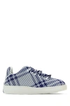 Burberry Dynamic Blue And White Patterned Sneakers In Multicolor