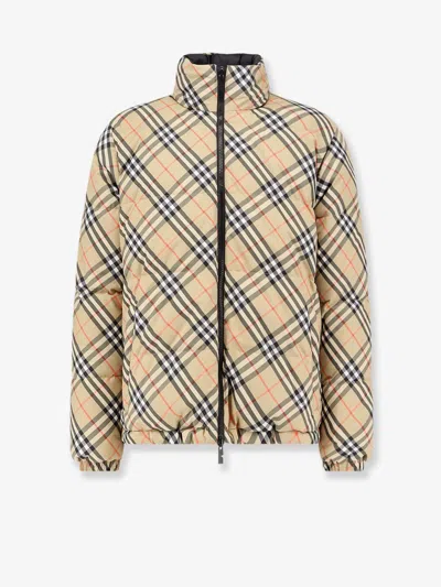 Burberry Reversible Check Puffer Jacket In Neutral