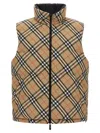 Burberry Snoshill Reversible Check Puffer Gilet Clothing In Animal Print