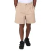 BURBERRY BURBERRY MEN'S SOFT FAWN CHINO COTTON SHORTS