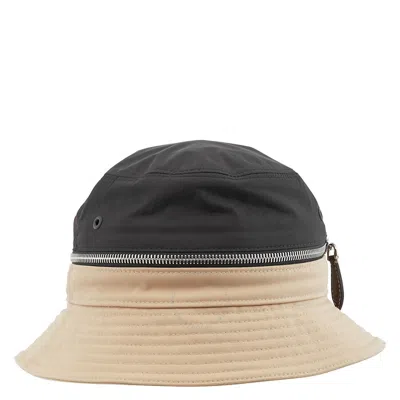 Burberry Men's Soft Fawn Wide Brim Bucket Hat In Gray