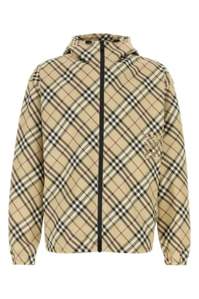 BURBERRY BURBERRY MEN EMBROIDERED POLYESTER JACKET
