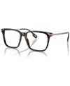 Burberry Men's Square Eyeglasses, Be2378 53 In Dark Havana