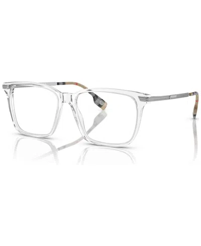 Burberry Men's Square Eyeglasses, Be2378 55 In Transparent