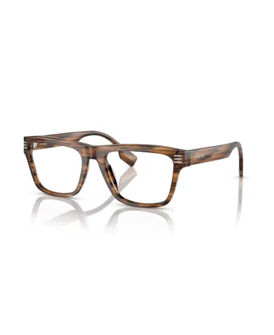 Burberry Men's Square Eyeglasses, Be2387 In Brown