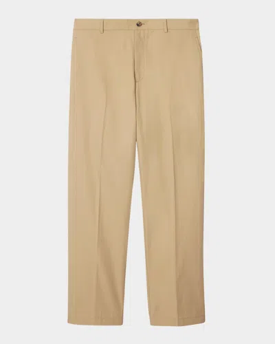 BURBERRY MEN'S STRAIGHT FIT FLAT-FRONT SAFARI PANTS