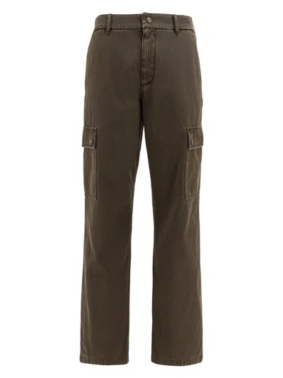 BURBERRY MEN'S STRAIGHT LEG CARGO TROUSERS