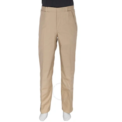 Burberry Men's Strap Detail Cotton Trousers In Desert