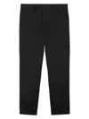 Burberry Straight-leg Cotton Trousers In Black