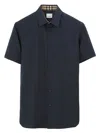 Burberry Stretch-cotton Ekd-embroidered Slim Shirt