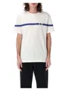 Burberry Men's Striped Cotton T-shirt In Salt