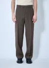 Burberry Men Striped Wool Tailored Pants In Multi