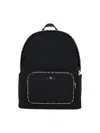 Burberry Backpacks Front Zip Pocket Adjustable Straps In Black