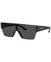 Burberry Men's Sunglasses, Be4291 Mirror In Matte Black,grey