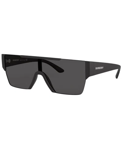 Burberry Men's Sunglasses, Be4291 Mirror In Matte Black,grey