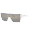 Burberry Rectangular Logo Sunglasses In Gray