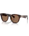 Burberry Geometric Frame Sunglasses In Havana