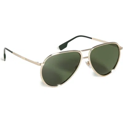 Burberry Men's Sunglasses  Scott Be 3135 Gbby2 In Green
