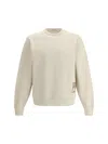 Burberry Sweatshirt With Logo Patch In Multicolor