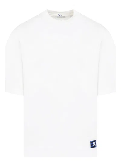 BURBERRY MEN'S T SHIR WITH EKD PATCH TOP