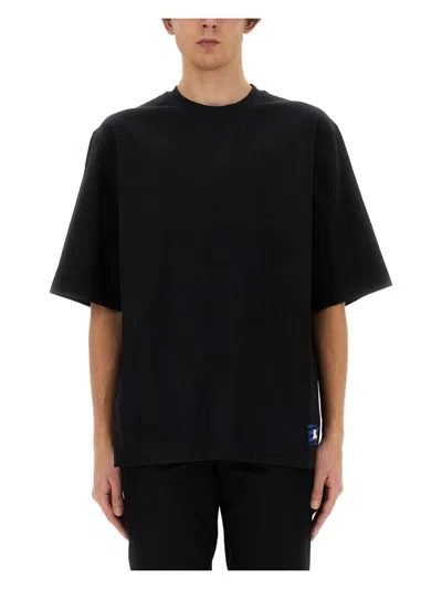 BURBERRY MEN'S T SHIRT WITH EKD PATCH